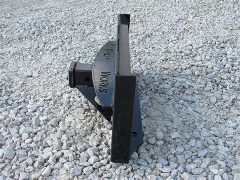 skid steer receiver hitch attachment|skid steer gooseneck attachment.